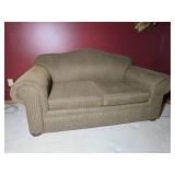 Neutral Rolled Arm Upholstered Sofa - Simmons Upholstery