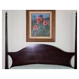 Dark Wood Four Poster Bed