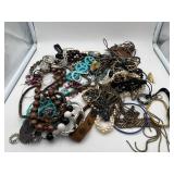 Large Lot of  Beautiful Costume Jewelry Necklaces , Bracelets, Earrings More - Woman