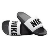 Brand New - Nike Offcourt slides Grey/Black/white Size 13