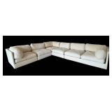 LR - Neutral Colored Sectional Sofa