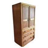 BR2 - Vintage Oak Armoire Cabinet / Vintage Gentlemen