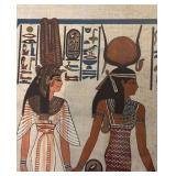 BR1 - Goddess Isis and Queen Nefertari Papyrus Print in Lucite Frame