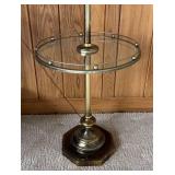 FR - Vintage Floor Lamp With Glass Shelf