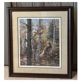 LLR - Vintage David Maass Wildlife Heritage Ruffed Grouse Signed Print 250/500 Framed