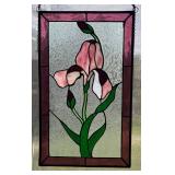 B - Floral Stained Glass Decor