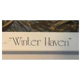 LLR - Vintage Terry Redlin Winter Haven Signed & Numbered Print 306/500 Framed
