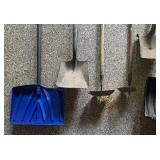 G - Garden Tools Mixed Lot Shovels, Hoes, Axe & More