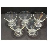 K - Vintage Anchor Hocking Berwick Boopie Sherbet Glasses (Lot of 5)