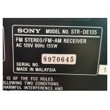 K - Vintage Sony STR-DE135 FM Stereo Receiver