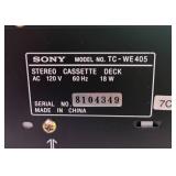 K - Vintage Sony TC-WE405 Stereo Cassette Deck