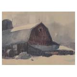 LLR - Vintage Dave Riebe Winter of 1975 Print Framed