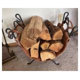 FR - Fireplace Tool Set, Log Holder, Fire Starters & Lighters Mixed Lot