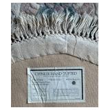 LR - Vintage Chinese Hand-Tufted Oval Rug 24 X 42 in