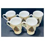 K - CCCC Christmas Tree Mugs (Lot of 5)