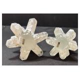 FR - Glass Christmas Trees (Lot of 2)