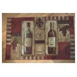 LR - Wine Motif Rug 30 X 47 in