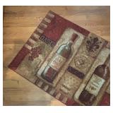 LR - Wine Motif Rug 30 X 47 in