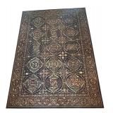 H - Patterned Area Rug 63 X 90 in