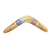 LR - Mixed Lot: Boruca Wall Hanging & Signed Australia Boomerang
