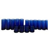 K - Vintage Cobalt Blue Anchor Hocking Essex Tumblers