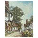 LR - Signed Framed English Village Print