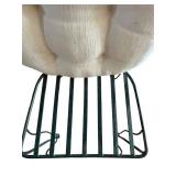LR - Pair of Floral Metal Chairs With Cushions