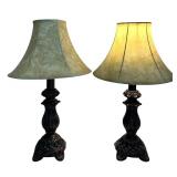 LR - Pair of Accent Table Lamps 17" H