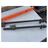 Handymans Treasures,  Sewer snake, Levels, mud mixer, 2-24 inch pipe clamps