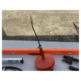 Handymans Treasures,  Sewer snake, Levels, mud mixer, 2-24 inch pipe clamps