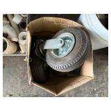 Rubber caster wheels