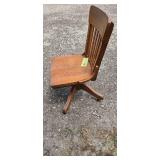Solid Oak Desk/Chair.