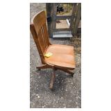 Solid Oak Desk/Chair.