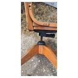 Solid Oak Desk/Chair.