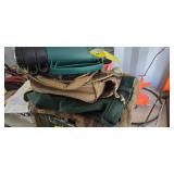 Misc Hunting Gear, wool pants, Rifle Sleeve, 2 waist packs, Gloves