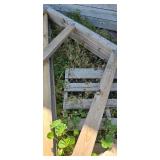 Roof trusses 5 trusses 24 ft   1 gable 4 regular