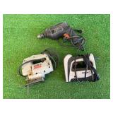 Arrow Stapler, Jig Saw & 3/8" Drill