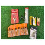 Mixed Lot Tools - Screw Extractors, Snap Ring Pliers, Drill Bits
