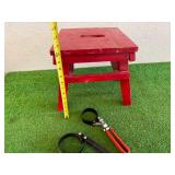 Small Wood Stool & Oil Filter Wrenches