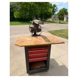 Craftsman 10" Radial Arm Saw on Rolling Stand