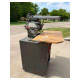 Craftsman 10" Radial Arm Saw on Rolling Stand