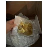 Pirate Party Supplies Lot Flags Gold Coins Favor Boxes Nets Decor