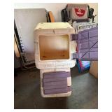 Blitz Stack-N-Stor 40 Plastic Storage Bin Cabinet w/ Doors Good