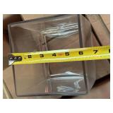 18 Square Glass Vases Wedding Centerpiece Decor Approx 6in Set