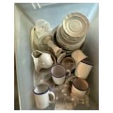 Pfaltzgraff Stoneware Dinnerware & Serveware Mixed Lot in 2 Totes