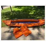 Pyrawa 320 Inflatable 2-Person Kayak Canoe w/ 2 Inflatable