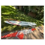 Vintage Windsurfer Board Sail Boom Mast Set See Photos