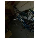 Pair of Vintage Schwinn Collegiate Blue Step-Through Bicycles