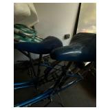 Pair of Vintage Schwinn Collegiate Blue Step-Through Bicycles