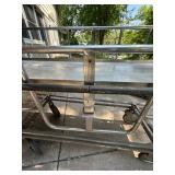 Vintage Stainless Medical Stretcher Gurney Rolling Cart Rails